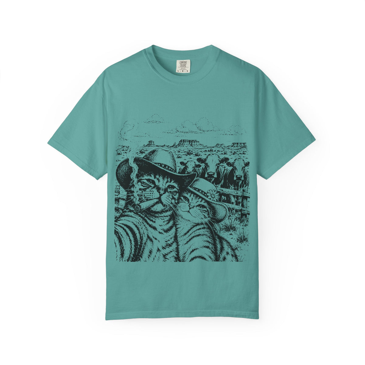 Cowboy Cat-Western Cat T-Shirt