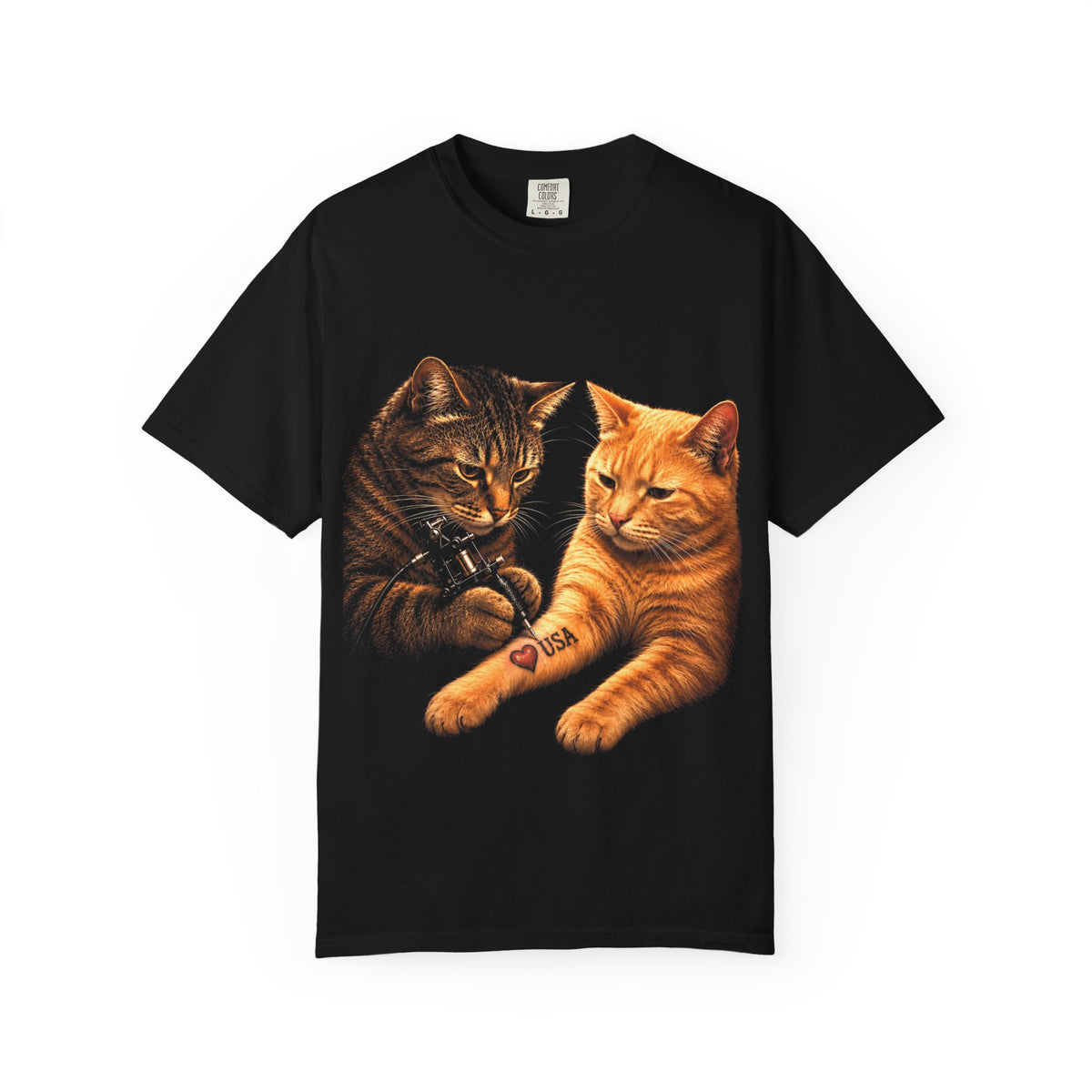 Funny Tattoo Cat T-Shirt