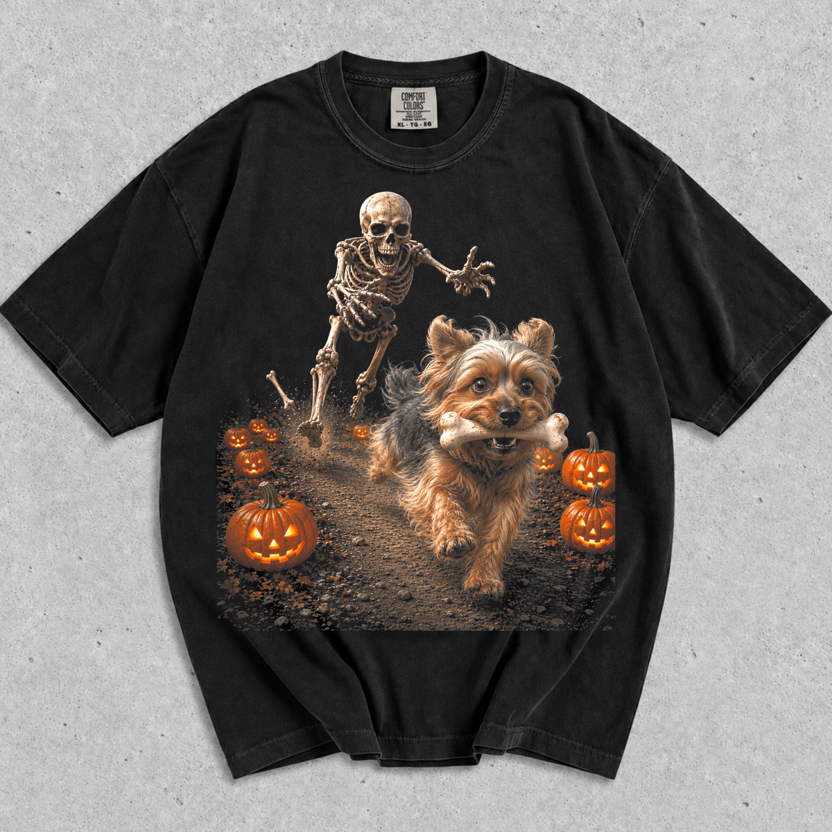 Halloween Yorkie Dog T-Shirt