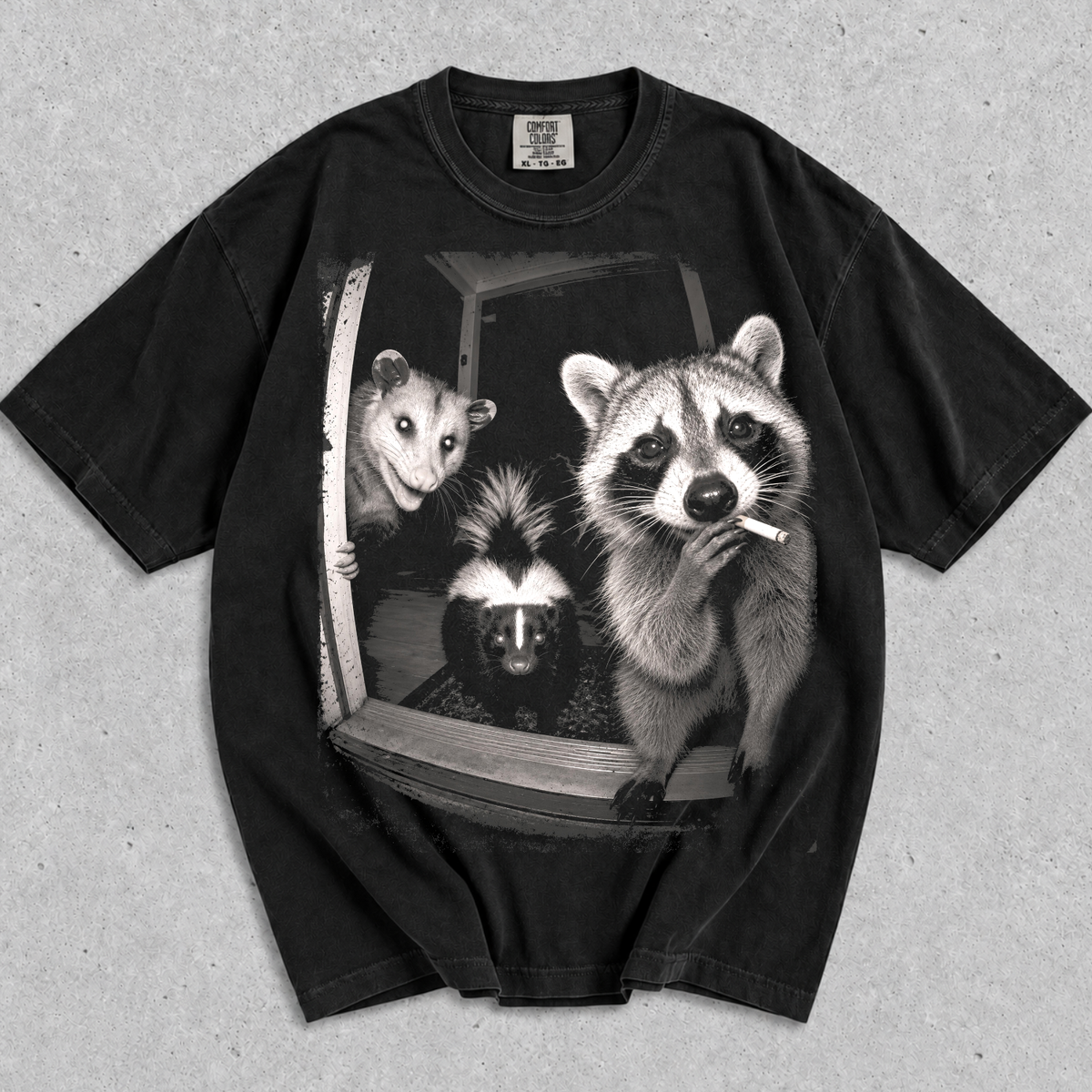 Trash Panda Night Crew, Funny Raccoon Opossum Skunk T-Shirt