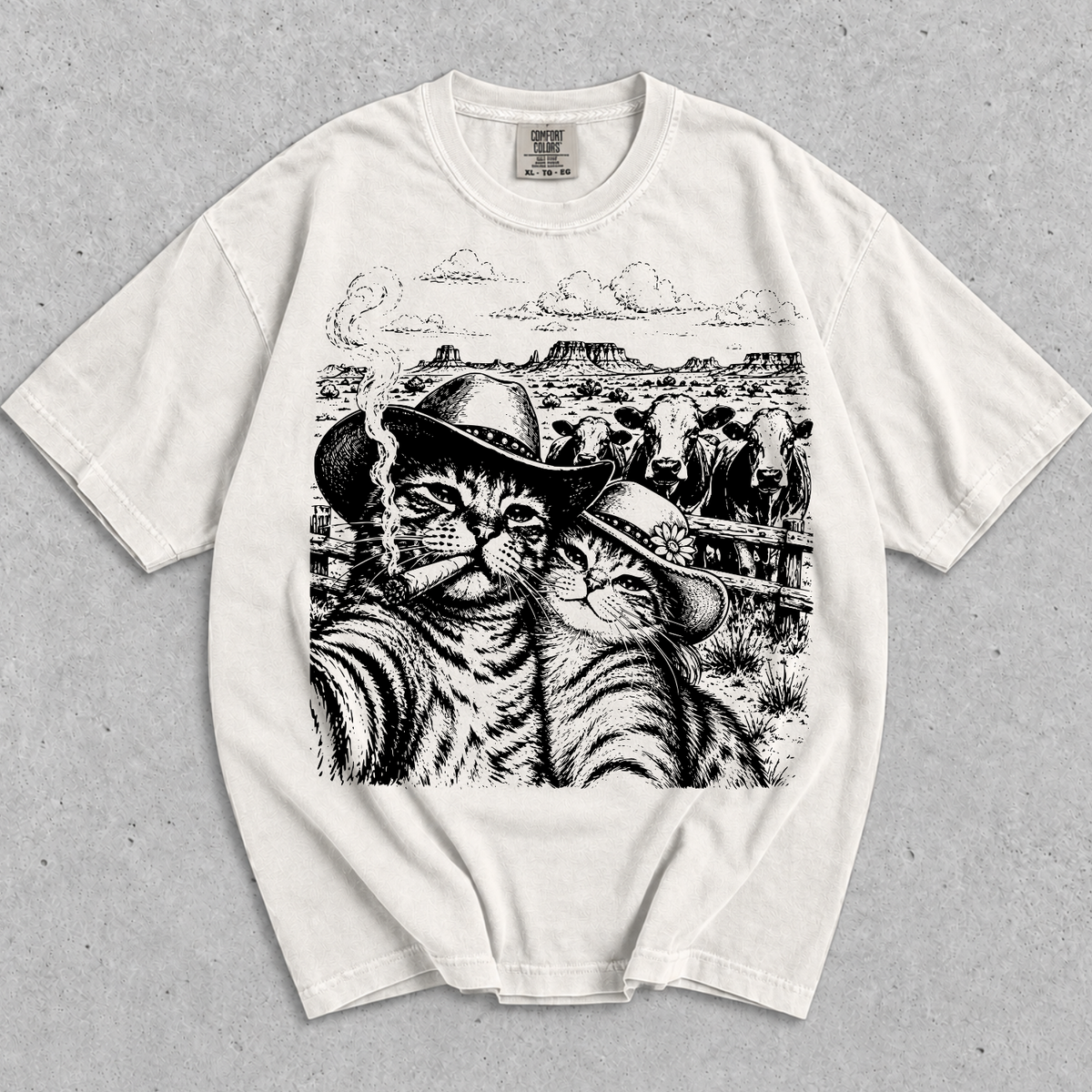 Cowboy Cat-Western Cat T-Shirt