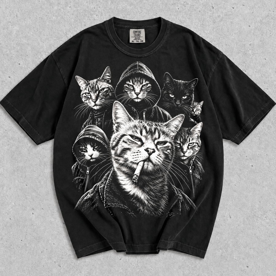 Funny Gangster Cat T-Shirt