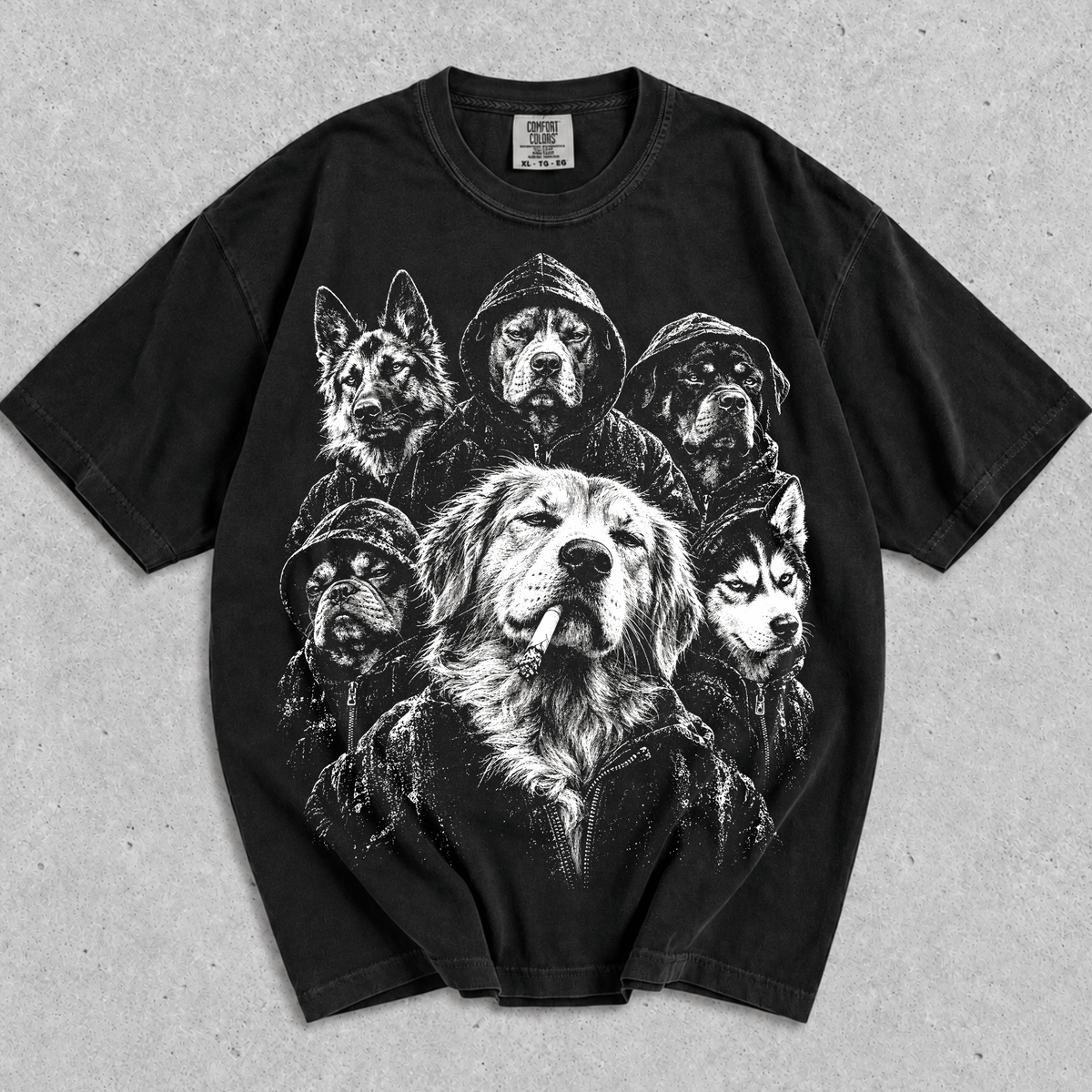 Funny Gangster Dogs T-Shirt