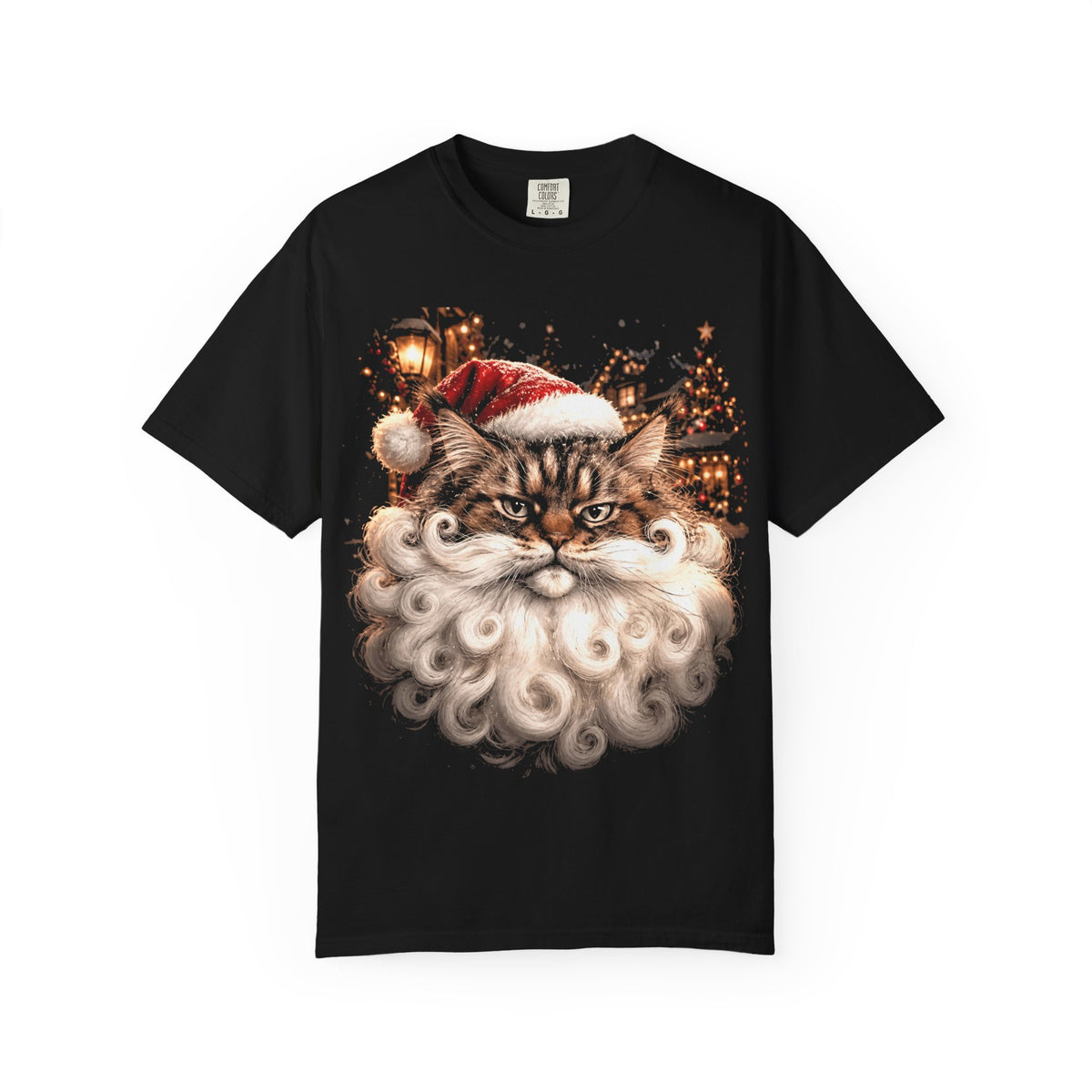 Santa Cat Christmas T-Shirt