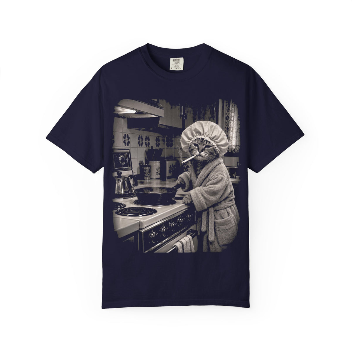 Housewife Cat T-Shirt- Vintage Retro Cat tee